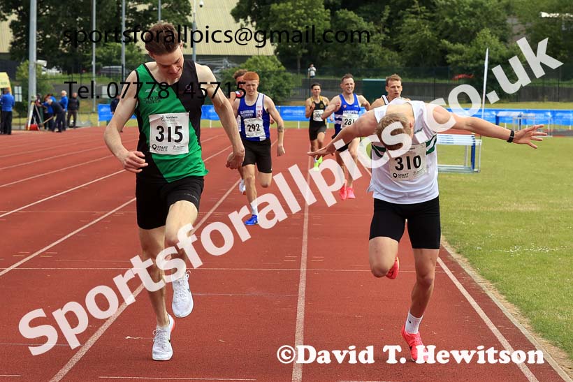 Senior Mens 800 metres, 2024 Northern Senior and Under-20s Track and Field Champs, Middlesbrough.  Photo: David T. Hewitson/Sports for All Pics